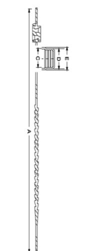 Line Diagram - Universal Use-Evident Cap-Plug Strap
